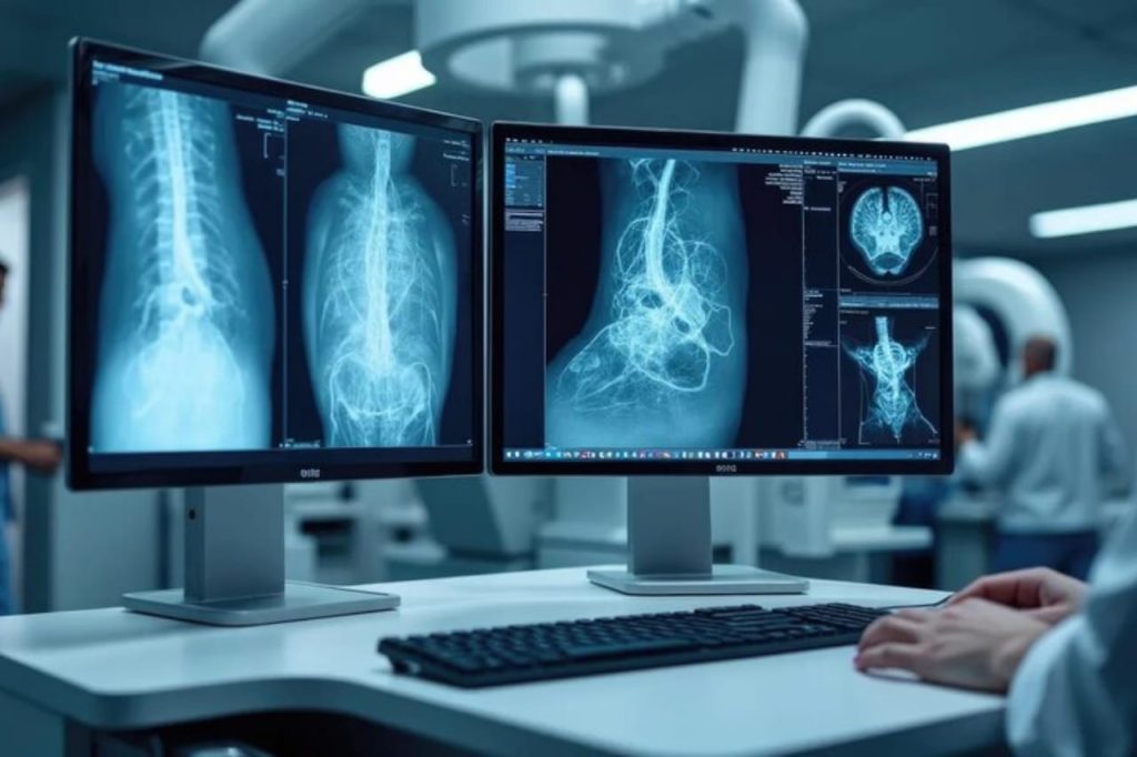 Advanced imaging systems used during interventional radiology services for minimally invasive image-guided treatments in Delhi.